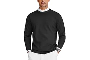 COOFANDY Maglioni per Uomo Pullover a Maglia Maglione da Lavoro Felpa Uomo Firmata Maglioncino a Maniche Lunghe Pullover Girocollo Top Casual