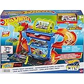 Hot Wheels Oto Yıkama Oyun Seti Hot Wheels Oto Yıkama Oyun Seti ve 1:64 &ouml;l&ccedil;ekli renk değiştiren ara&ccedil; HTN80