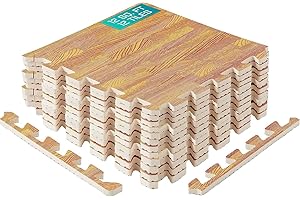 Yes4All 30x30 cm Up to 36 Sq.ft Set 6/12/30 EVA Foam Floor Tiles, Interlocking Floor Mat, Gym, Garage, Swimming Pool, Outdoor, Hot Tub, Tent, Camping, Playpen, Dog