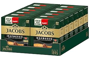 ‎JACOBS Jacobs Typ Espresso löslicher Bohnenkaffee als Stick, Instant Kaffee, 12 x 20 Einzelportion à 1,8 g, für 240 Getränke