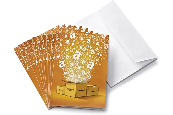 Lote de 10 Tarjetas Regalo de Amazon.es + tarjetas de felicitación