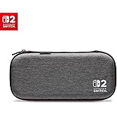 PowerA Nintendo Switch 2 i&ccedil;in Slim Case - Koyu Pagan Grisi, Resmi Lisanslı, Koruyucu Kılıf, 10 Yazılım Kartı i&ccedil;in Yer, Dolgul