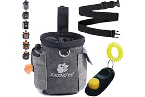 AMZNOVA Futterbeutel Hund Treatnow Leckerlitasche für Hunde, Futterbeutel Hundetraining für Training, Leckerli Beutel Gassitasche Leckerlibeutel Snackbeutel, 3 Tassen, Heather Kaffee