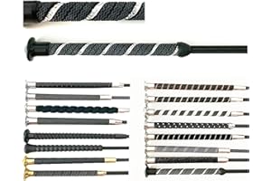 N A JA Horse - Dressurgerte Gerte Reitgerte Schwarz (110 cm, 01 Kristall DNA schwarz)