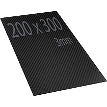 Plaque Fibre De Carbone 3K 129x80x5mm - Pour Modélisme RC Et Customisation