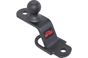TOPTOW 64008 ATV/UTV 3-Way Hitch Adapter with 2 inch Ball, Bolt-on ATV Hitch Attachments