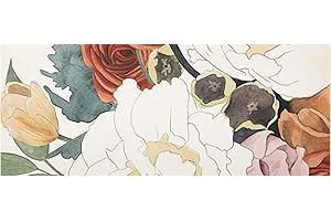 Bilderwelten Paraschizzi in Vetro - Bouquet Disegno di Fiori in Rosso - Panoramico 50x125cm