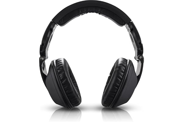 Reloop RHP-20 Knight - Casque DJ Professionnel de Type fermé pivotant et Rabattable, Coussinets Confortables en Mousse à mémoire de Forme avec Surface en Cuir protéiné très Fin