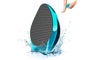 ANJOCARE 2in1 Lime à Pieds En Verre Nano, Élimination des Callosités Humide et Sec Râpe à Pied, Lime Pour Pieds Pour Pédicure Pour Enlever La Peau Morte, outil de beauté pour pédicure soins des pieds（bleue）