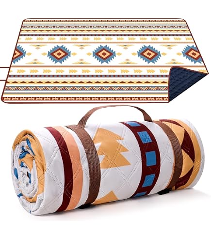 Couverture Pique-Nique XXL 200x200cm Diveblues - Imperméable Et Anti-Sable | Lavable En Machine | Sangle Transport