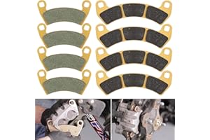 YOURSME Front & Rear Heavy Duty Ceramic Disc Metal Brake Pads for Polaris 1000 RZR XP Turbo EPS 4 Pro XP, for Polaris RZR RS1 XP XP4 Turbo 2016-2021 Replace 2206231, 2205949 (4 Sets)