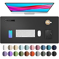 Tappetino Scrivania In Sughero E Pelle PU - 90x40cm Impermeabile Per Ufficio E Casa - Foto 10