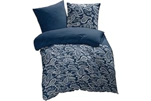 etérea Soft Microfibre Bed Linen in Various Sizes and Colours, Duvet Cover in Paisley Pattern with Colour Gradient