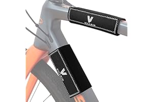 Villkin Osłona ramy roweru – 3 sztuki – uniwersalna ochrona transportowa do wszystkich bagażników rowerowych i rowerów (czarna, uniwersalna)