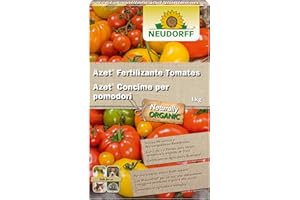 Neudorff Azet Fertilizante Tomates – Estimula la maduración de los frutos y el sabor de los tomates gracias a su alta cantidad de potasio, 1 kg