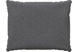 POKAR Cojines Lounge Exterior Cojin Respaldo Muebles Mimbre Jardín Cojin para Silla Fundas Cojines 50x40x15 cm, Gris