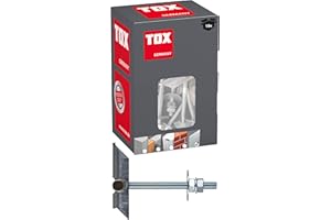 TOX Tapón inclinable Spagat Pro M8 mm, 10 unidades, 023100171, plateado