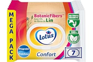Lotus Papier Toilette Humide Confort - Lot de 7 X 38 feuilles