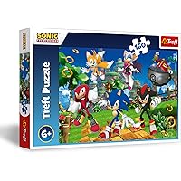 Trefl - Sonic The Hedgehog, Sonic and Friends - Puzzle 160 pieces - Colorful laying game with heroes in the collage game, Cre