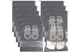 DDHHCP 8 Stück Schuhbeutel Reise, Schuhbeutel Koffer, Schuhbeutel, Schuhbeutel Mit Kordelzug Staubdicht Und Umweltfreundlich Schuhbeutel Für Den Täglichen Gebrauch Und Auf Reisen