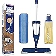 Bona Premium Spray Mop Kit for Oiled Wood Floors, Bona Floor Mops for Cleaning Floors, Incl. 1x Bona Oiled Wood Floor Cleaner Liquid Cartridge 850ml and 1x Microfibre Pad
