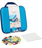 Plus-Plus 400 Pezzi - Confezione Con Piastra Base E Tubi In 4 Stili (Basic, Neon, Pastello, Glitter) - Giocattolo Creativo Per Bambini - 2