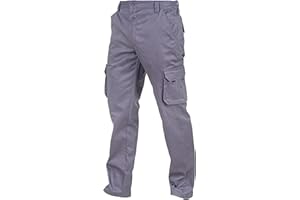 Security Line Men's Proteus Multibolsillos Work Pants/Pantalones de Seguridad con Cremallera YKK Pantalones elásticos tamaño de Cintura - 34 a 60