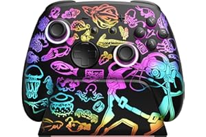 FUNLAB Switch 2 Pro Controller with Charging Dock, Switch Controller Wireless for Nintendo Switch 2/Lite/OLED, RGB Bluetooth Gamepad with 7 LED Colors/Hall Effect/Dual Shock/Turbo/Motion Control - DAVE