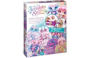 Nebulous Stars Pom-Pom Animoulous, Bastel-Set, Schlüsselanhänger, bunt