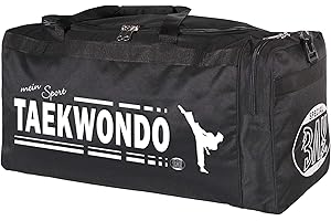 ‎BAY BAY XL Sporttasche Mein Sport Taekwondo, TKD, Tae Kwon Do, Taekwon Do, Tasche, Trainingstasche, Taschen Bag, schwarz, 70 x 32 x 30 cm Motiv