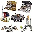 Edu-Sci Set of Six 3D Space Puzzles - Space Shuttle, Saturn V Rocket, Solar System, Mars Rover, Lunar Lander, ISS