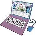Lexibook, Disney Stitch, Bilingual Italian/English educational computer, Toy for children with 124 language, writing, maths, logic, music activities and games, Purple/Blue, JC598Di5