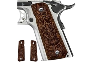ZIB GRIPS Colt 1911 Pistol Grip, Full Size 1911 (Government/Commander) Impugnatura per pistola in noce fatta a mano in legno di noce Ars.04