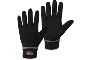 ‎NORMANI normani Wollhandschuhe Fingerhandschuhe mit Thinsulate™ Thermofutter und Fleece Innenmaterial - Strickhandschuhe für Damen und Herren (XS bis 4XL)