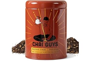 Karak Chai CTC BOP Loose Leaf Tea Blend with Cinnamon & Cardamom – Creamy Indian Tea, Enjoy Hot, Cold, or as a Chai Iced Latte, 200g – Chai Guys