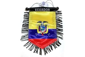 PRK 14 Ecuador Flag Ecuadorian Pride Automobile Ecuador Mini car Flag Great for ur car or Home