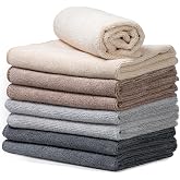 Microfibre Cloths 40 x 40 cm | Set of 8 Microfibre Kitchen Cloths | Multi-Purpose Microfibre Cloths | Car Microfibre Cloth |