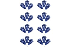 Kopinma 24 Pompones de Animadora, Pompones de Animadora, Pompones de Papel metálico Brillante con de plástico Resistente, Accesorio versátil para Fiestas, Ideal para Diferentes Ocasiones