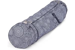 ‎BODHI Bodhi Yogatasche ASANA Bag Cotton | Maharaja Collection | Yogamattentasche in verschiedenen Größen | Baumwolltasche für Yogamatte & Zubehör | inkl. Außentaschen