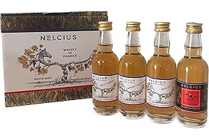 Coffret de 4 mignonnettes NELCIUS - Whisky 100% Français