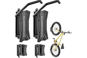 monTEK Obrotowy uchwyt ścienny do opon o szerokości 71-115 mm, do 35 kg | zajmuje mało miejsca, pionowe zawieszenie roweru na ścianę do MTB, roweru wyścigowego, roweru elektrycznego, 2 szt