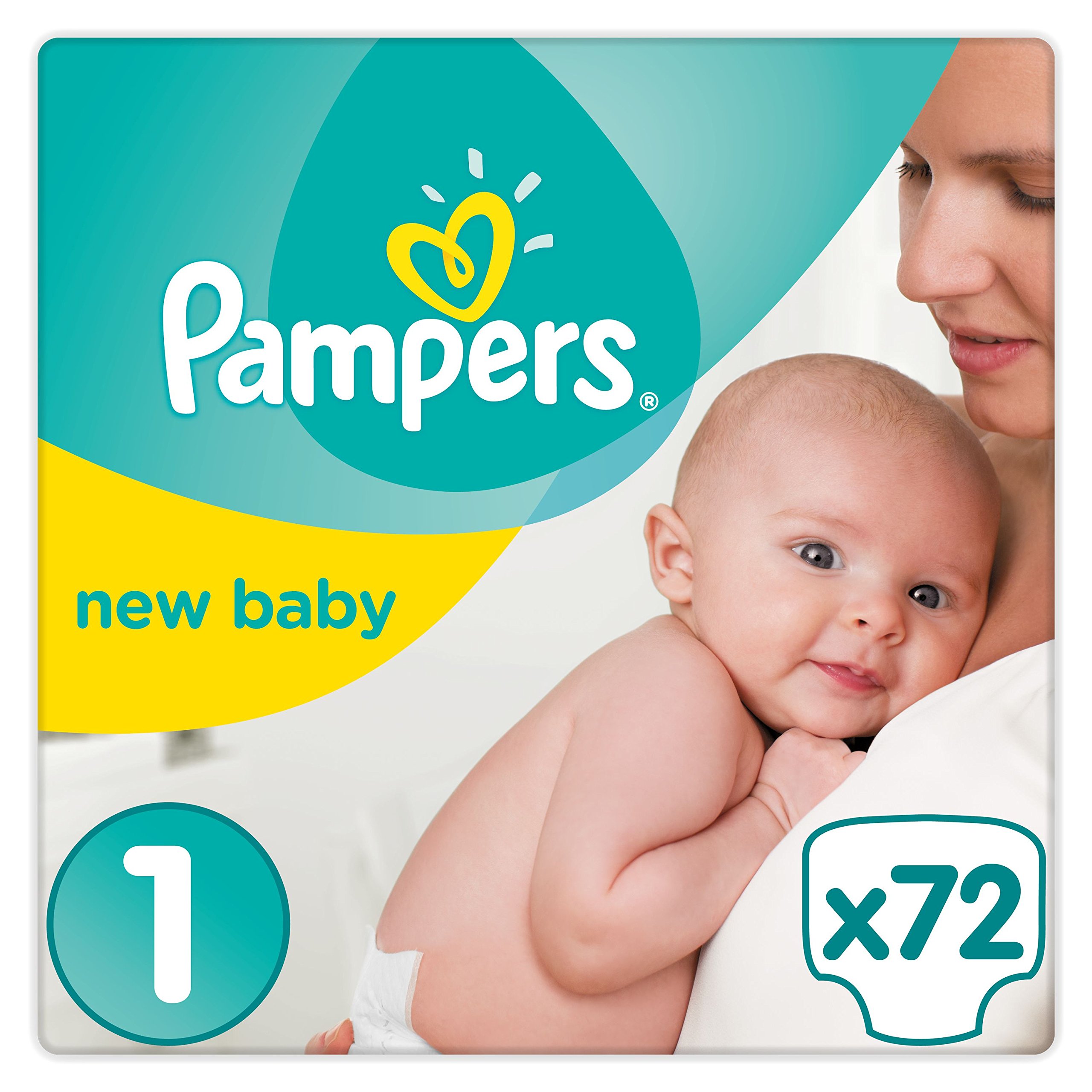 72 Windeln Pampers Premium Protection New Baby, Größe 1 (Newborn), 2-5