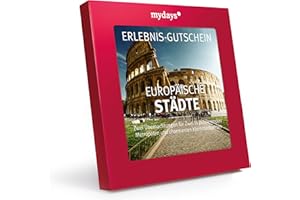 ‎MYDAYS Hotel-Gutschein / mydays / EUROPÄISCHE STÄDTE / 2 Übernachtungen inklusive Frühstück 2 Personen / über 30 Hotels / Geschenkidee für Paare / Inklusive Geschenkbox