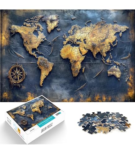 Heye 29845 The World Standard – Map Art – Includes Poster: Amazon