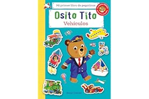 Osito TITO MI Primer Libro DE PEGATINAS VEHICULOS