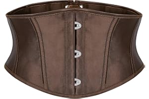 JasGood Dam Korsett Bä Underbust Boned Lace Up Waspie Renässans Steampunk Pirat Halloween Cosplay