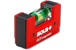 SOLA GOMAGNETIC - Nivel de burbuja compacto GO! Magnetic