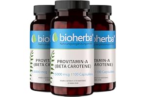Beta-Carotene 15,000 mcg – 300 Capsules | High-Potency Provitamin A Supplement for Skin, Vision and Immune Support by BIOHERBA