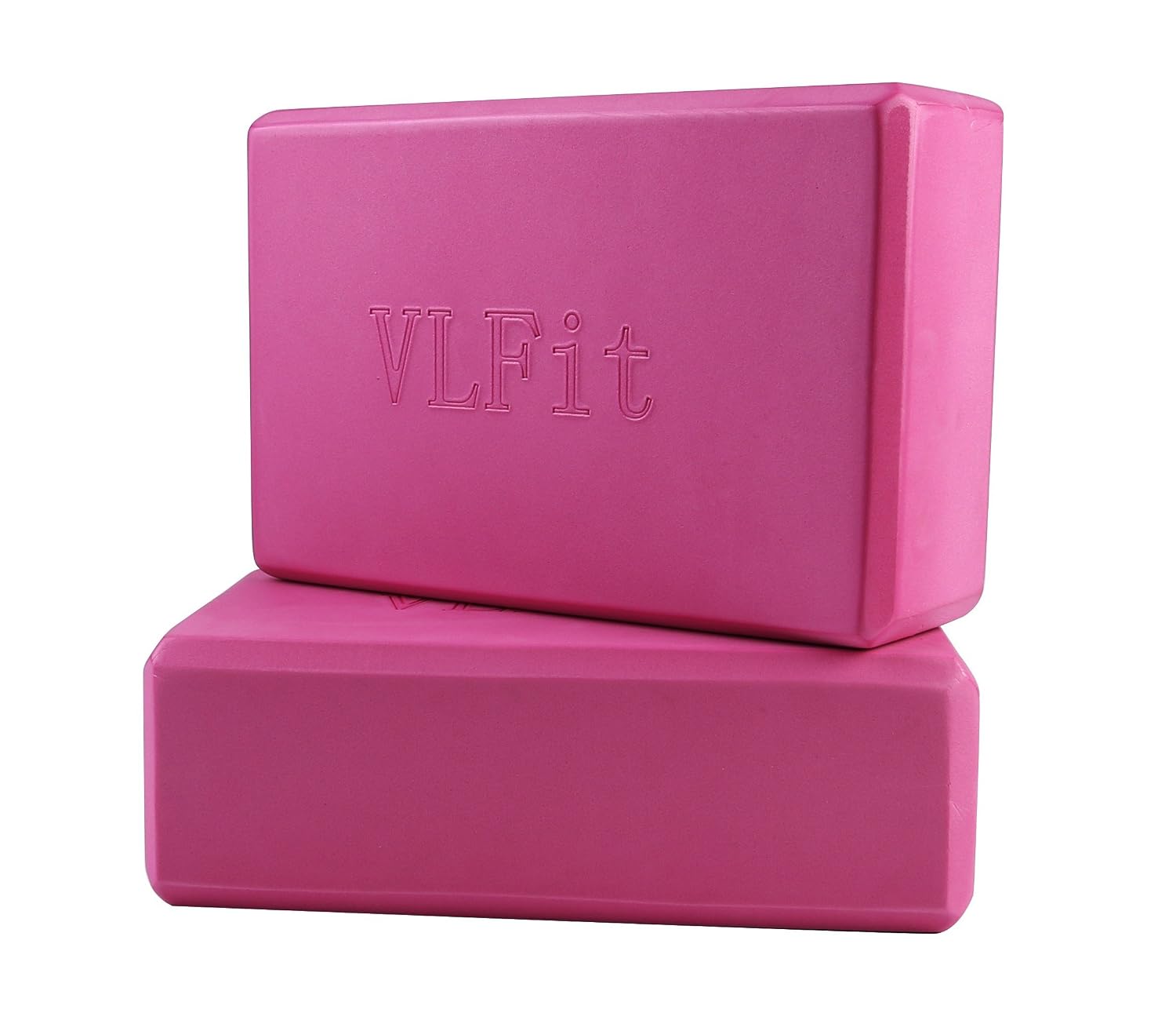 VLFit 2 Pezzi Blocchi Yoga - Eva Schiuma Supporto Blocco per Yoga, Pilates e Stretching