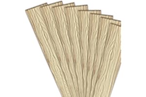 EURODECO Lot de 10 m² / 60 panneaux de plafond, texture 3D, aspect bois, en polystyrène extrudé (XPS), 100 x 16,7 cm (P4-12)